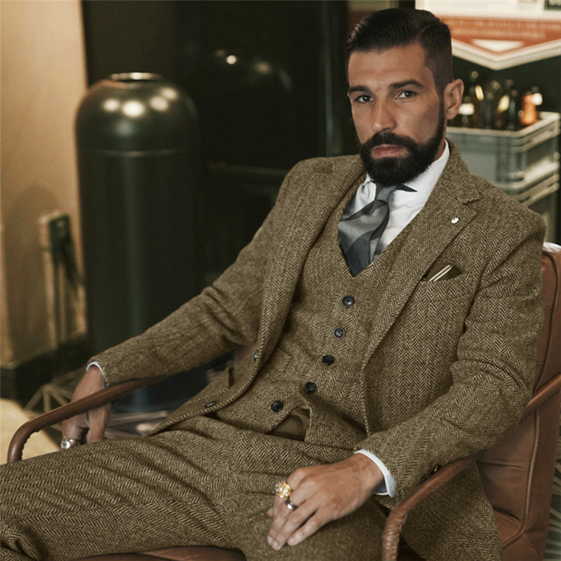 Costume d'hiver en Tweed de la - Men Formal Wear Wedding avis et prix